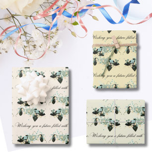 Feuille De Papier Cadeau Je vous souhaite l'amour Mariage