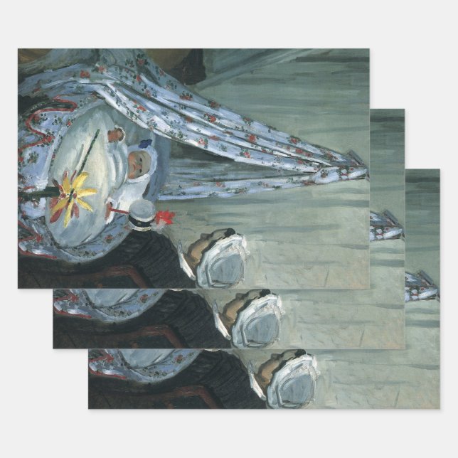Feuille De Papier Cadeau Jean Monet dans son berceau par Claude Monet (Lot)