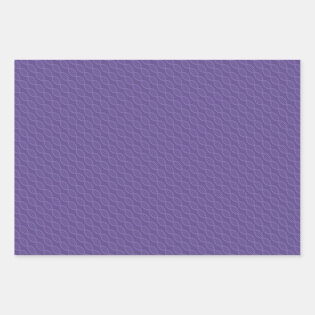 Feuille De Papier Cadeau Jeu de papiers d'enveloppement de bandes d'ADN (Devant)