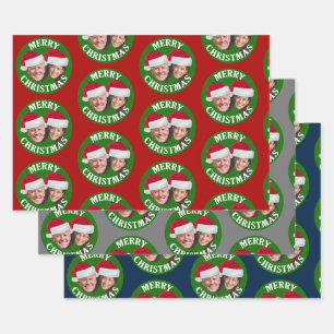 Feuille De Papier Cadeau Joe Biden Kamala Harris 2020 avec Santa Hats