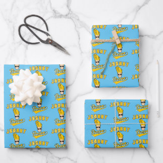 Feuille De Papier Cadeau Johnny Bravo Collegiate Graphic