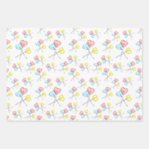 joli bonbon coeur lollipops enveloppement