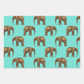 Feuille De Papier Cadeau Joli Eléphant
