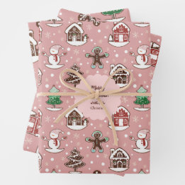 Feuille De Papier Cadeau Joli gâteau de vacances sur mesure Cookie Motif No