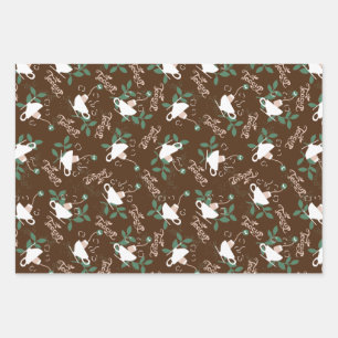 Feuille De Papier Cadeau Joli Teacup délicieux Thé