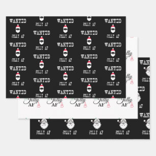 Feuille De Papier Cadeau Jolly AF Funny Christmas Set