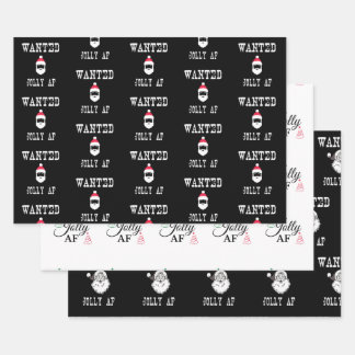 Feuille De Papier Cadeau Jolly AF Funny Christmas Set