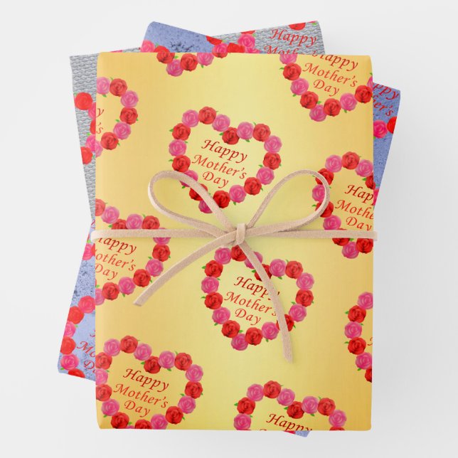 Feuille De Papier Cadeau jour de la mère (En situation)