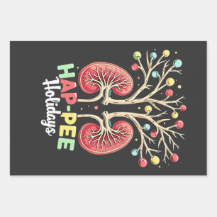 Feuille De Papier Cadeau Jours de Hap Pee Dialyse Connaissance du rein Noël