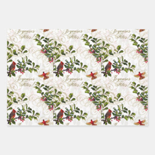 Feuille De Papier Cadeau Joyeuses Fetes !