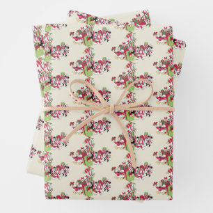 Feuille De Papier Cadeau Joyeuses fêtes   Mickey & Friends Cadeaux de Noë