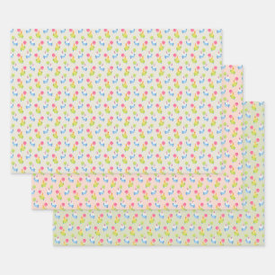 Feuille De Papier Cadeau Joyeux Birbday Budgie