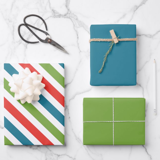 Feuille De Papier Cadeau Joyeux et bon Noël (Recto)