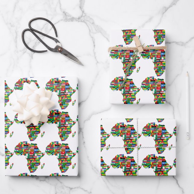 Feuille De Papier Cadeau Joyeux Kwanzaa  (Recto)