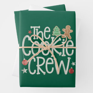 Feuille De Papier Cadeau Joyeux Noël The Cookie Crew Xmas Matching