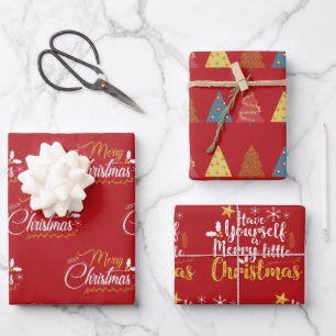 Feuille De Papier Cadeau Joyeux petit Noël