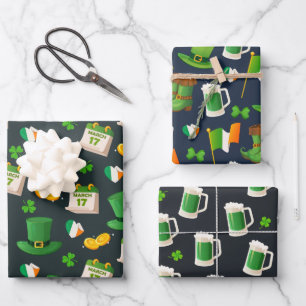 Feuille De Papier Cadeau Joyeux St. Patrick's Day 