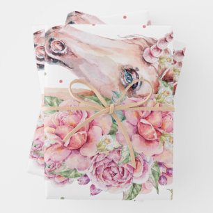 Feuille De Papier Cadeau Just Girl Who Loves Unicorn