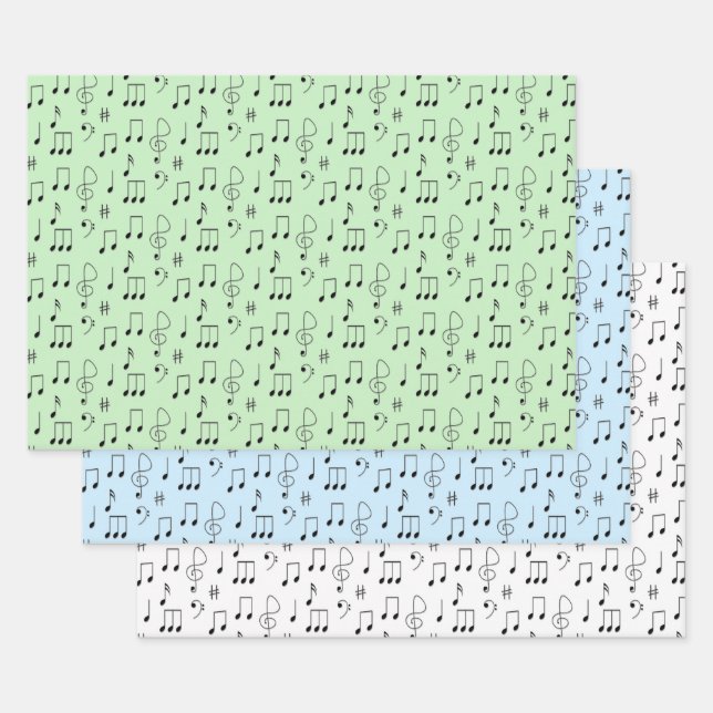 Feuille De Papier Cadeau Just Noted Music Wrapping Paper Sheets (Lot)