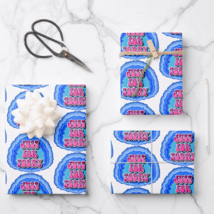Feuille De Papier Cadeau Juste pour aujourd'hui Geode 12 étapes slogan de r