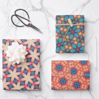 Feuille De Papier Cadeau KaleidoDreams Un Éclaboussement Enchanteur de Coul