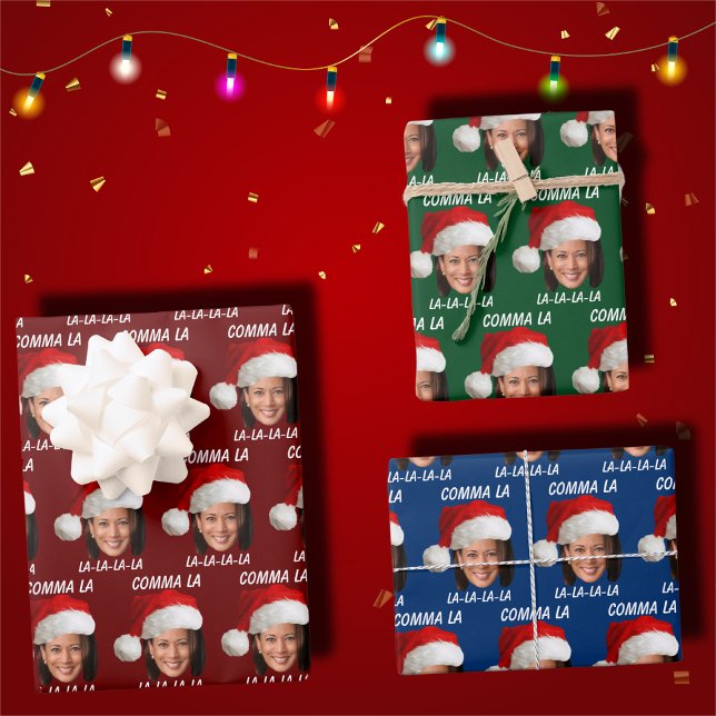 Feuille De Papier Cadeau Kamala Harris (Créateur téléchargé)
