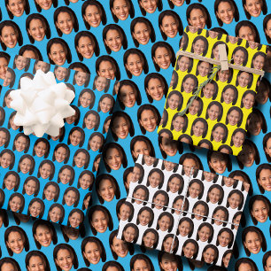 Feuille De Papier Cadeau Kamala Harris Photo Face Kamala Harris Face