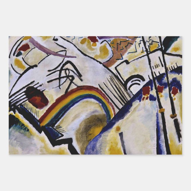 Feuille De Papier Cadeau Kandinsky - Cossacks (Devant)