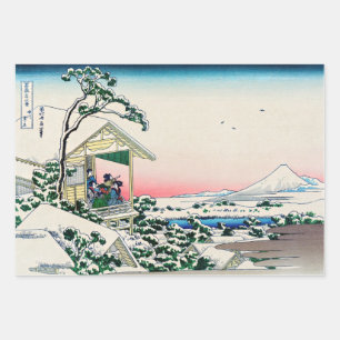 Feuille De Papier Cadeau Katsushika Hokusai - Maison de thé à Koishikawa
