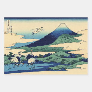 Feuille De Papier Cadeau Katsushika Hokusai - Umegawa dans la province de S