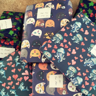 Feuille De Papier Cadeau Kitty chats partout