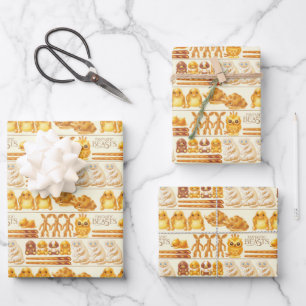 Feuille De Papier Cadeau Kowalski Bakery Rows of Traitements Motif