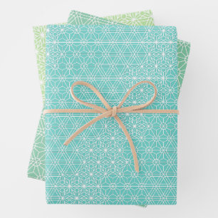 Feuille De Papier Cadeau KUMIKO   Motif traditionnel japonais