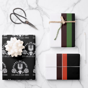 Feuille De Papier Cadeau Kwanzaa moderne