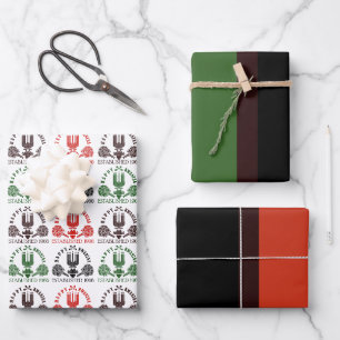 Feuille De Papier Cadeau Kwanzaa moderne