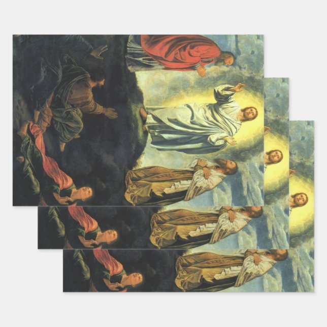 Feuille De Papier Cadeau La Transfiguration par Giovanni Girolamo Savoldo (Lot)