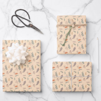Feuille De Papier Cadeau La verdure botanique