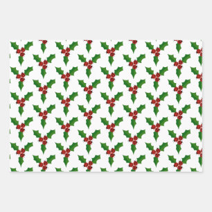 Feuille De Papier Cadeau Lady Bugs et Holly