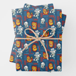 Feuille De Papier Cadeau L'ANNÉE SANS Snowtown Showdown SANTA CLAUS™