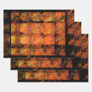 Feuille De Papier Cadeau L'art Abstrait au mur