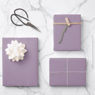 Feuille De Papier Cadeau Lavande rouille violette de couleur claire