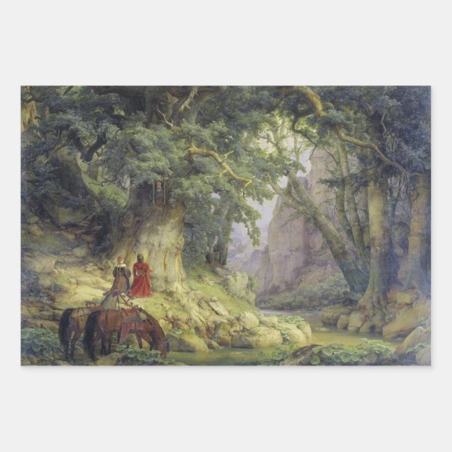 Feuille De Papier Cadeau Le chêne de mille ans (par Karl Laling) (Devant)
