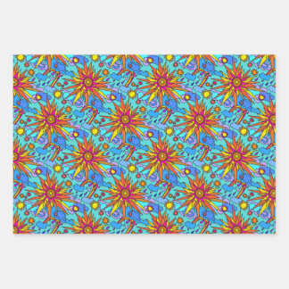Feuille De Papier Cadeau Le soleil du jour