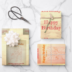 Feuille De Papier Cadeau "Le Soleil" M'Tarot Anniversaire