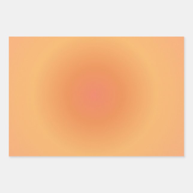 Feuille De Papier Cadeau Leo Zodiac, Leo Aura Orange Gradient (Devant)