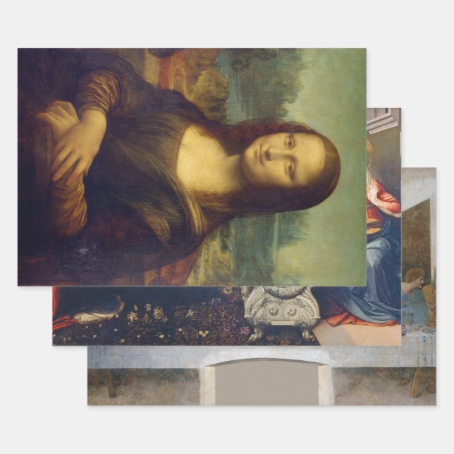 Feuille De Papier Cadeau Leonardo da Vinci (Lot)