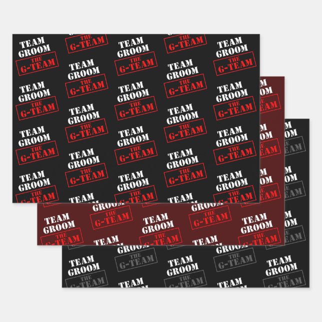 Feuille De Papier Cadeau L'équipe G-Team (Lot)