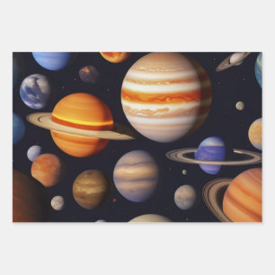 Feuille De Papier Cadeau Les Brevets de Planet