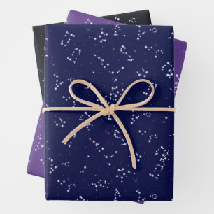 Feuille De Papier Cadeau Les constellations