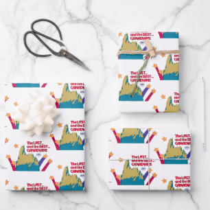 Feuille De Papier Cadeau Les Derniers et les meilleurs Canadiens
